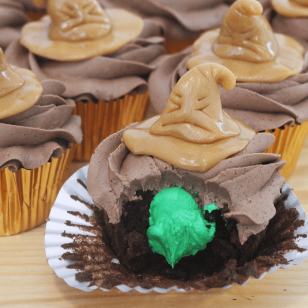 Harry Potter Sorting Hat Cupcakes