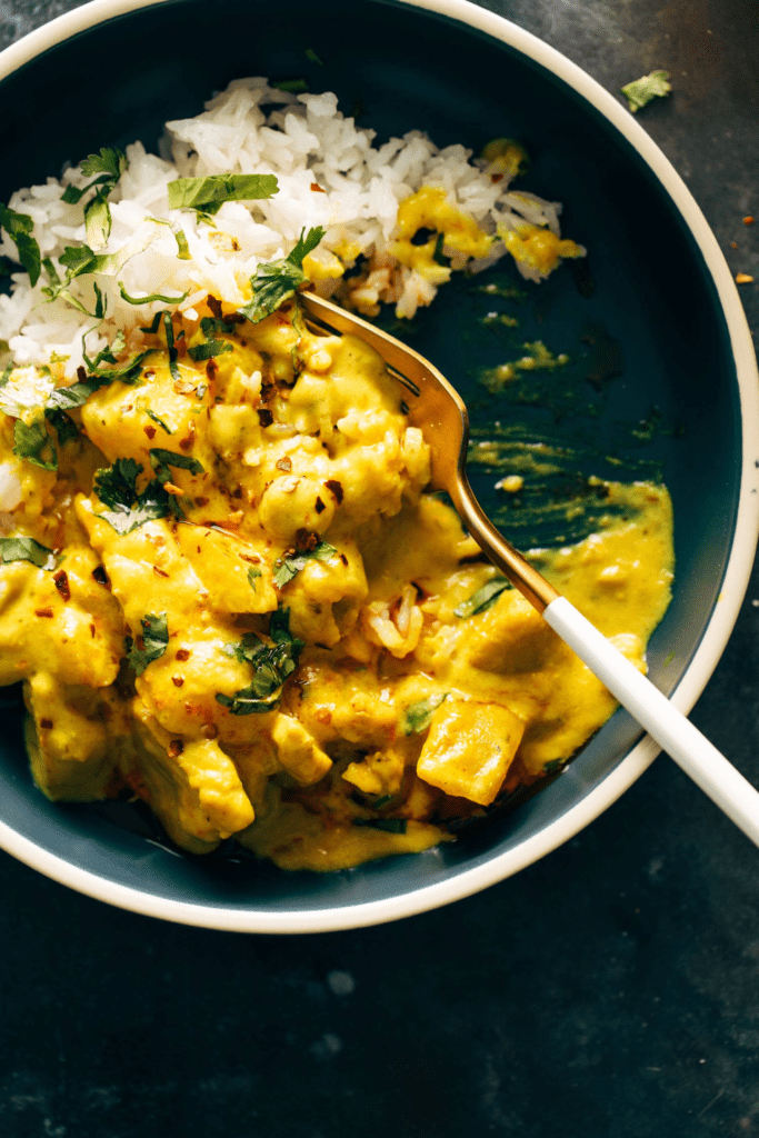 yellow chicken curry